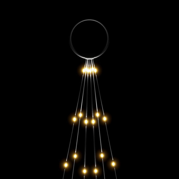 Christmas Tree On Flagpole 108 Leds 180 Cm