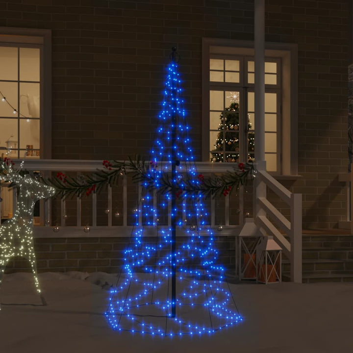 Christmas Tree On Flagpole 108 Leds 180 Cm