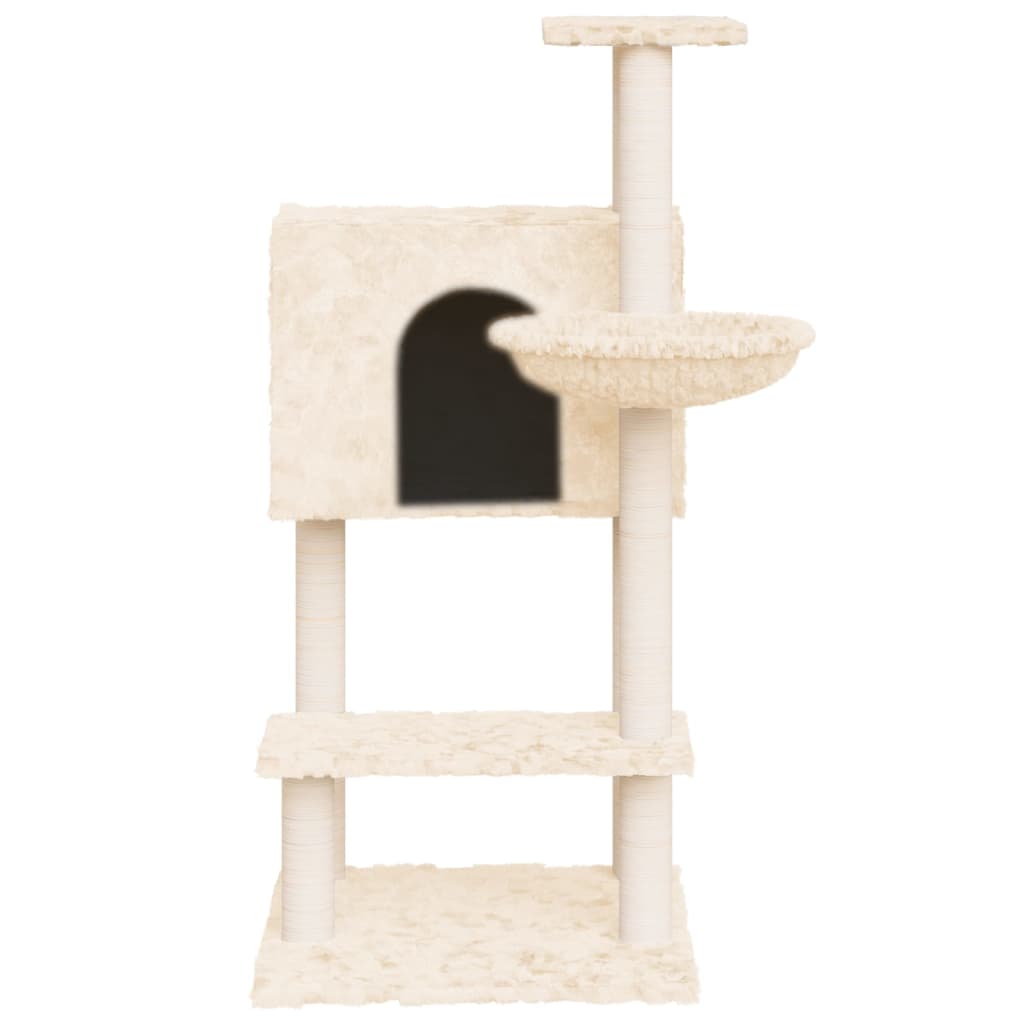 Cat Tree With Sisal Scratching Posts 108.5 Cm