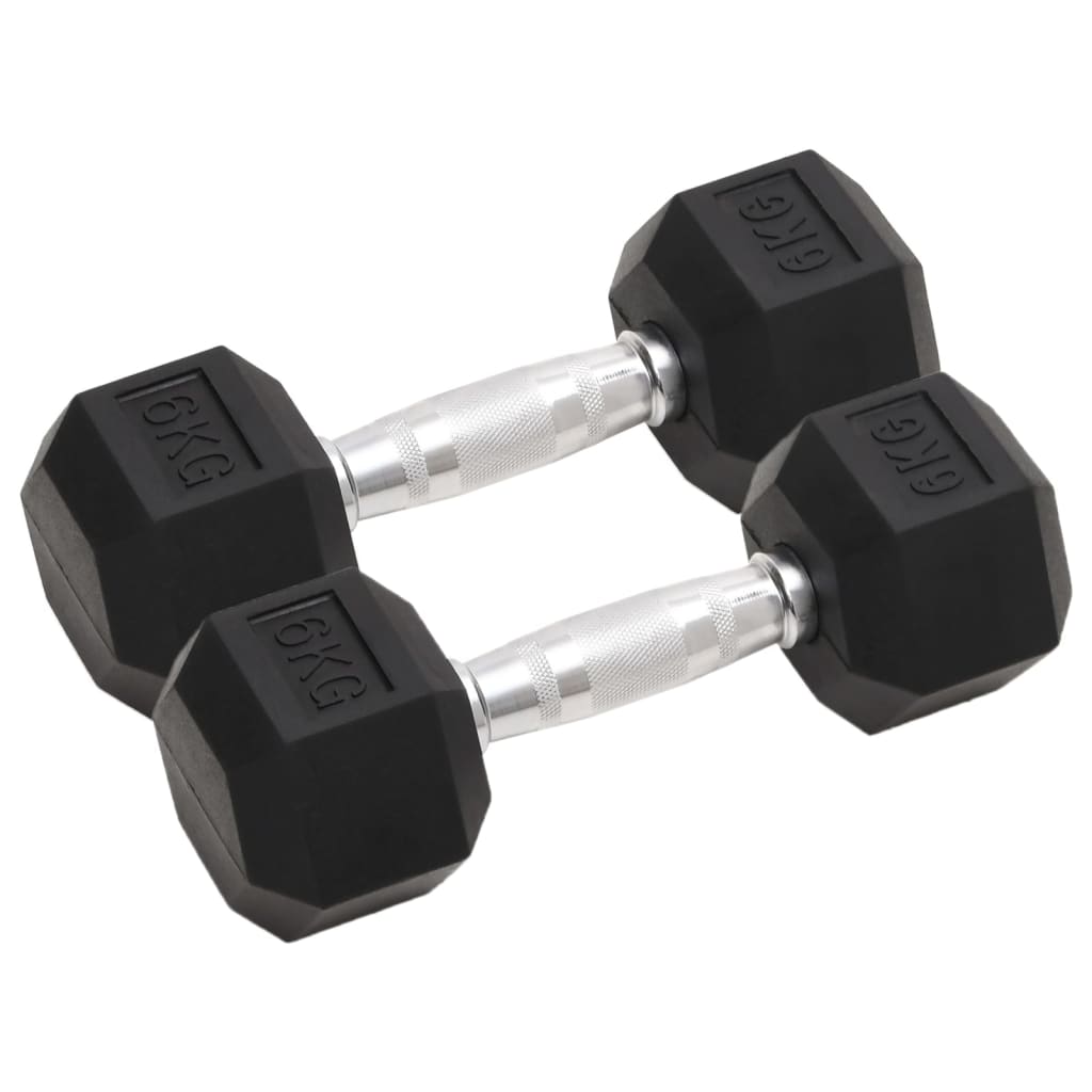 Dumbbells 2 Pcs 8 Kg Total Cast Iron