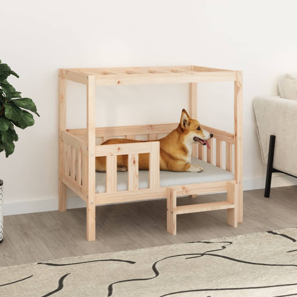 Dog Bed 65.5X50.5X70 Cm Solid Wood Pine