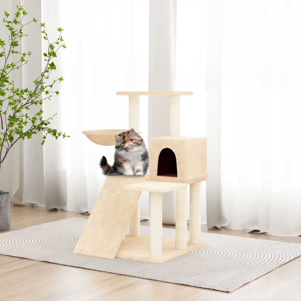 Cat Tree With Sisal Scratching Posts 82 Cm