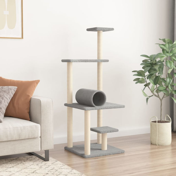 Cat Tree With Sisal Scratching Posts 136 Cm