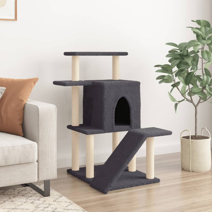 Cat Tree With Sisal Scratching Posts 97 Cm