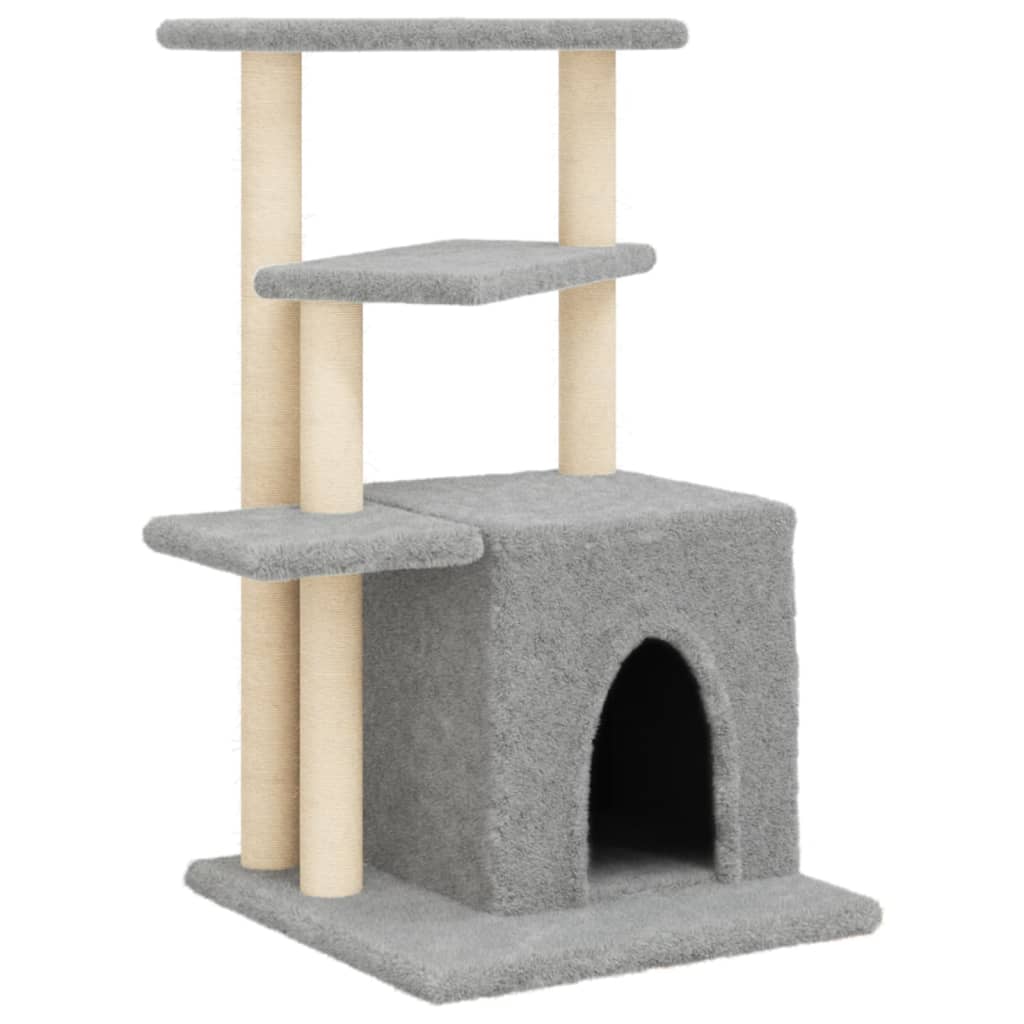 Cat Tree With Sisal Scratching Posts 83.5 Cm