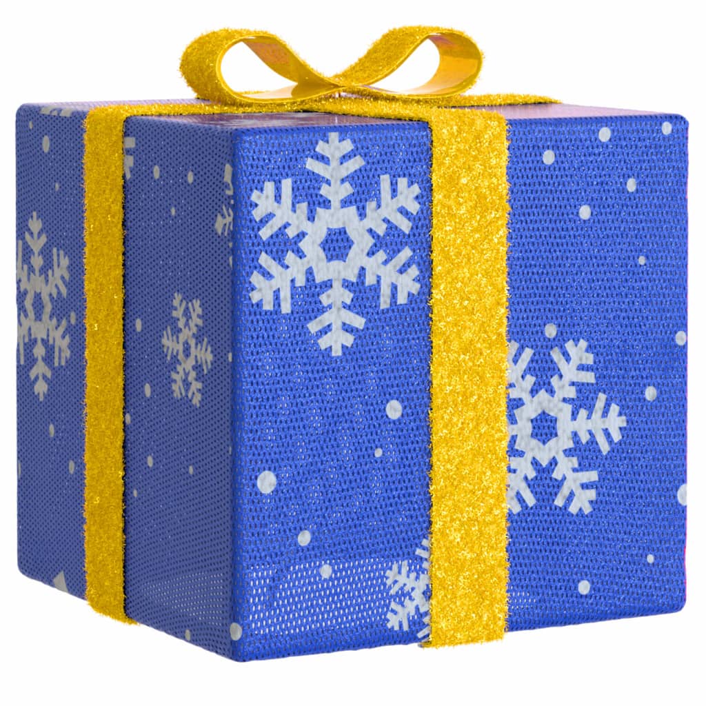 Lighted Christmas Boxes 3 Pcs 64 Leds Warm White