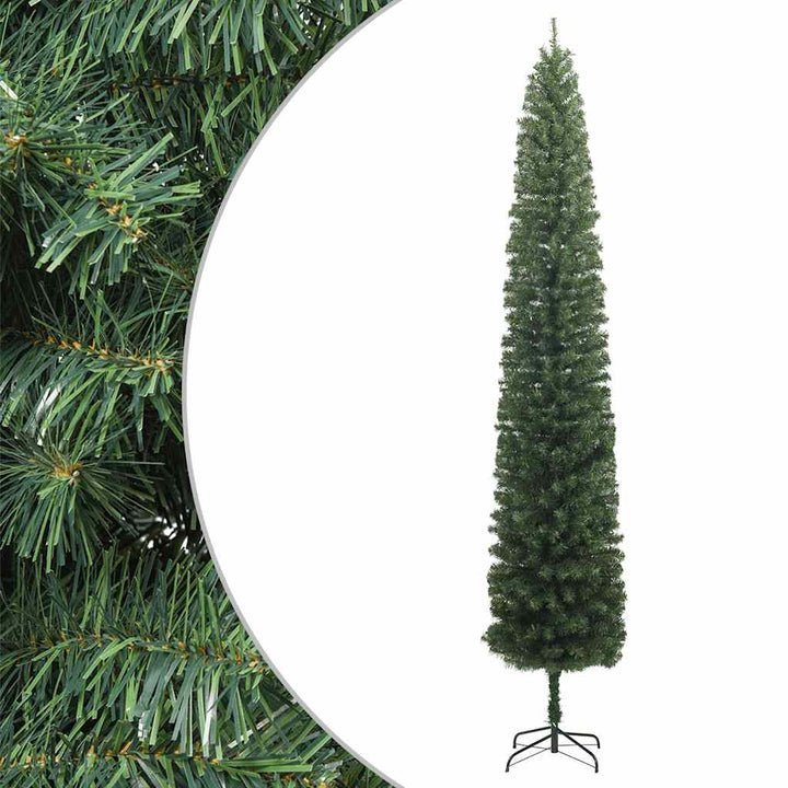 Slim Artificial Christmas Tree With Stand Pvc
