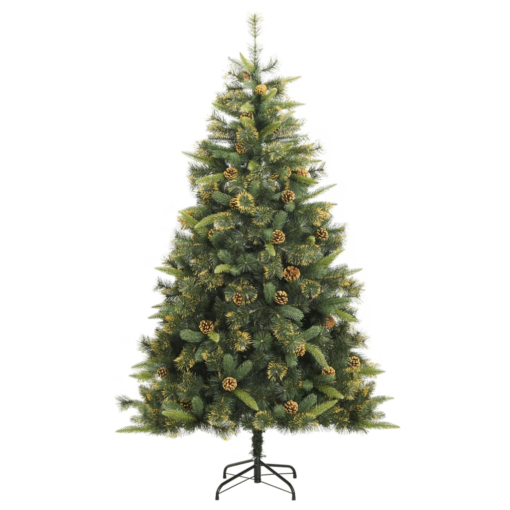 Artificial Hinged Christmas Tree With Cones
