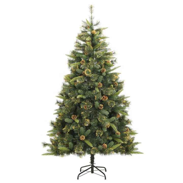 Artificial Hinged Christmas Tree With Cones