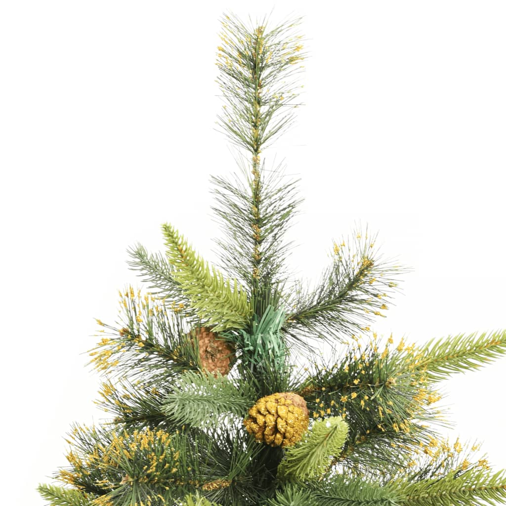 Artificial Hinged Christmas Tree With Cones