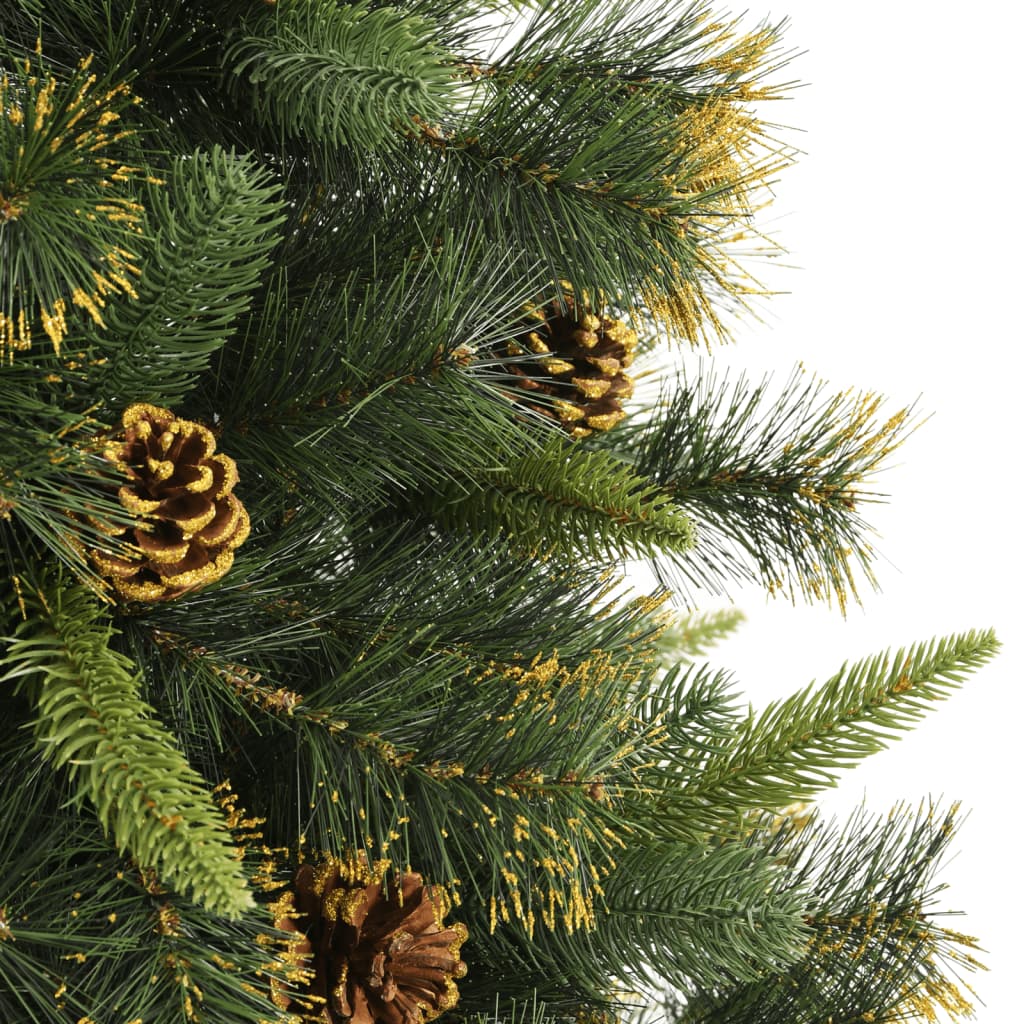 Artificial Hinged Christmas Tree With Cones