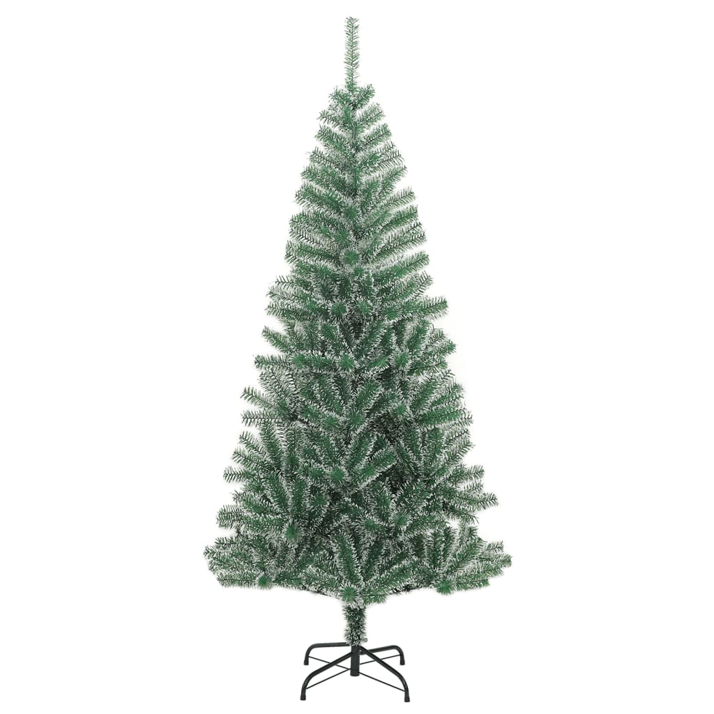 Artificial Christmas Tree With Flocked Snow Green