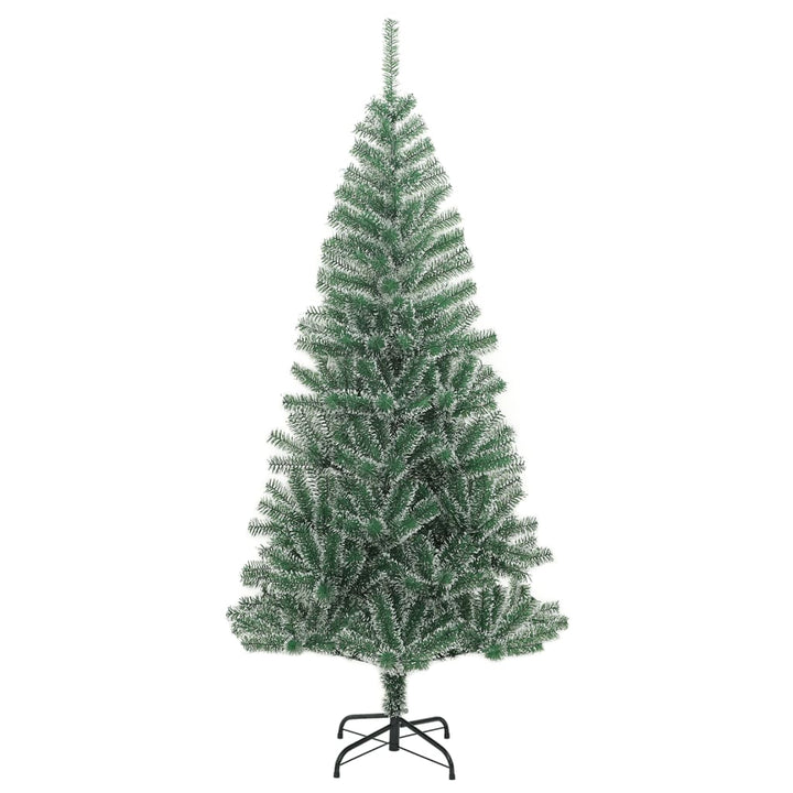 Artificial Christmas Tree With Flocked Snow Green
