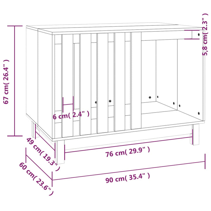 Dog House Solid Wood Pine