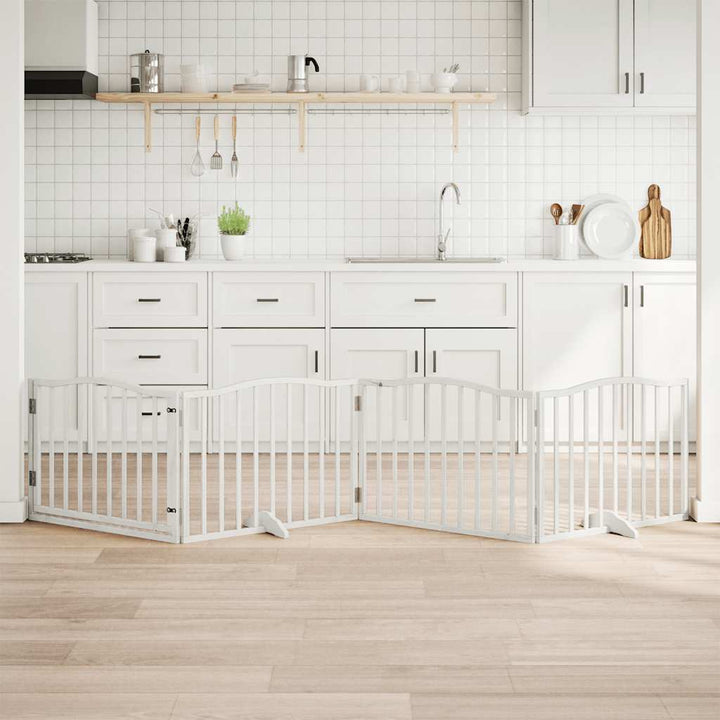 Dog Gate Foldable 3 Panels 150 Cm Poplar Wood