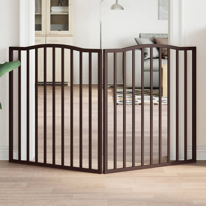 Dog Gate Foldable 3 Panels 150 Cm Poplar Wood