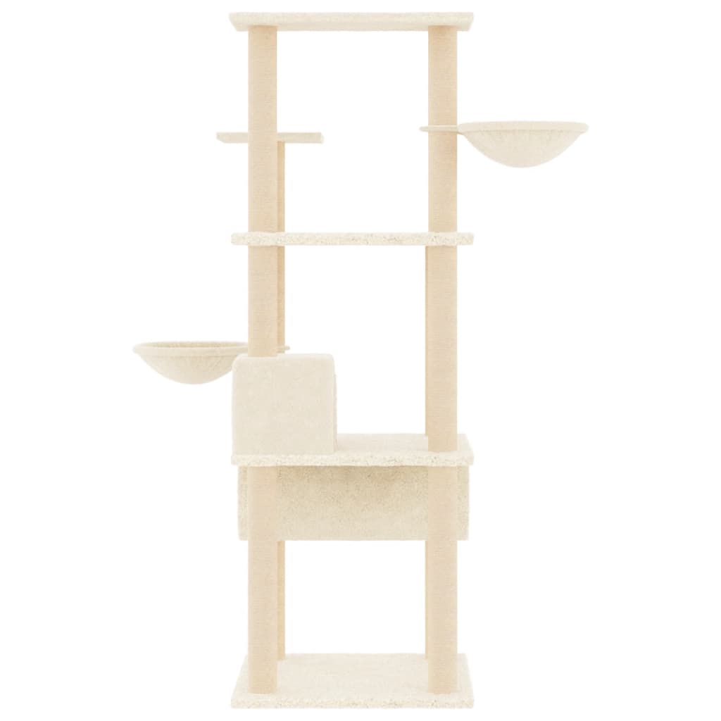 Cat Tree With Sisal Scratching Posts 141 Cm