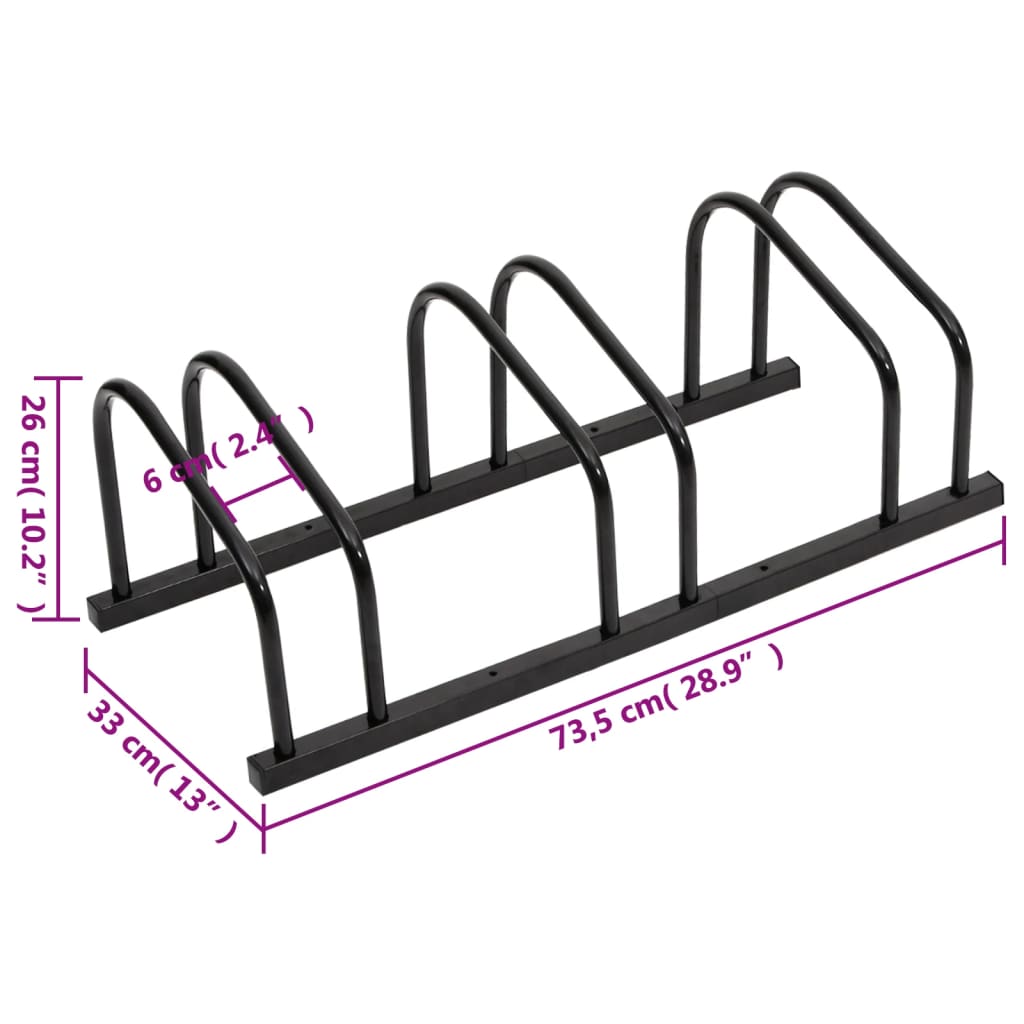 Bike Rack For 3 Bikes Steel