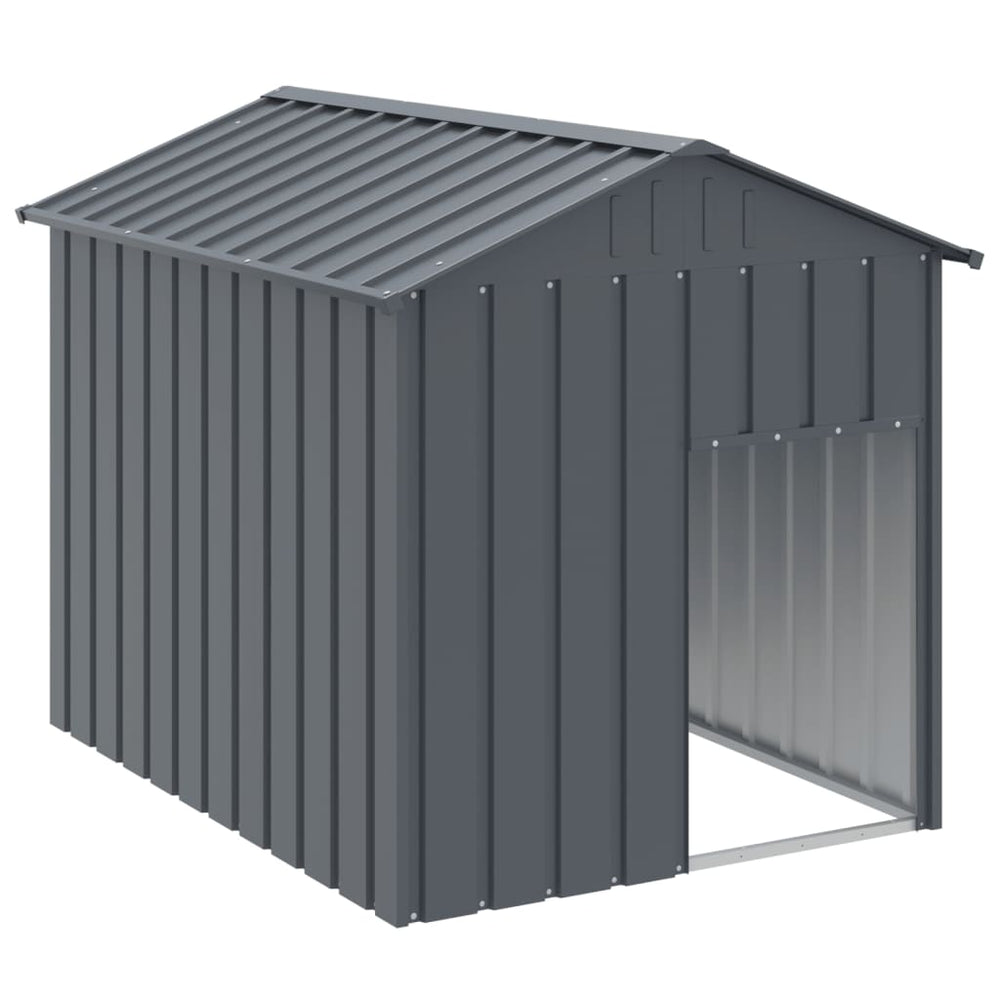 Dog House With Roof Anthracite 117X153X123 Cm Galvanised Steel