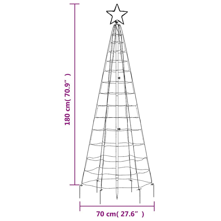 Led Christmas Tree With Spikes 220 Leds
