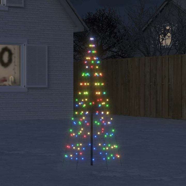Led Christmas Tree On Flagpole 200 Leds