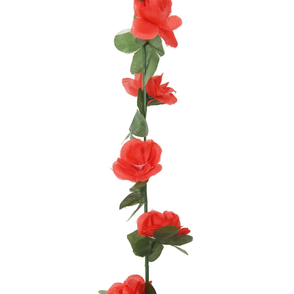 Christmas Flower Garlands 6 Pcs 250 Cm
