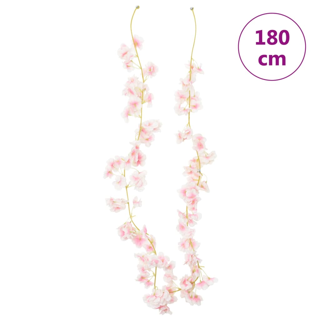 Christmas Flower Garlands 6 Pcs 180 Cm