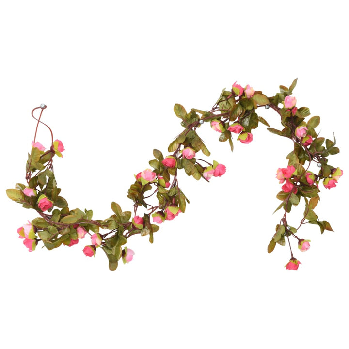 Christmas Flower Garlands 6 Pcs 215 Cm