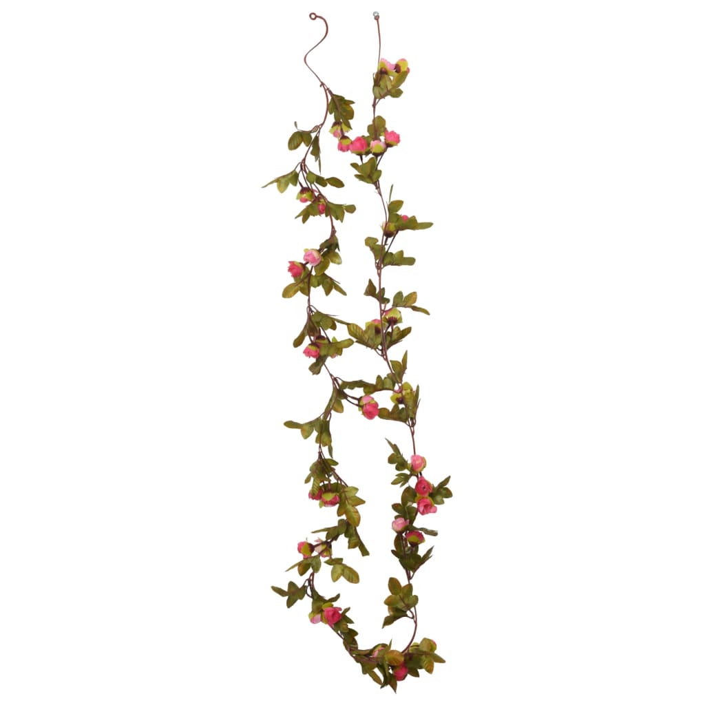 Christmas Flower Garlands 6 Pcs 215 Cm