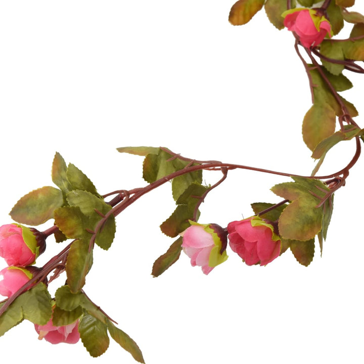 Christmas Flower Garlands 6 Pcs 215 Cm