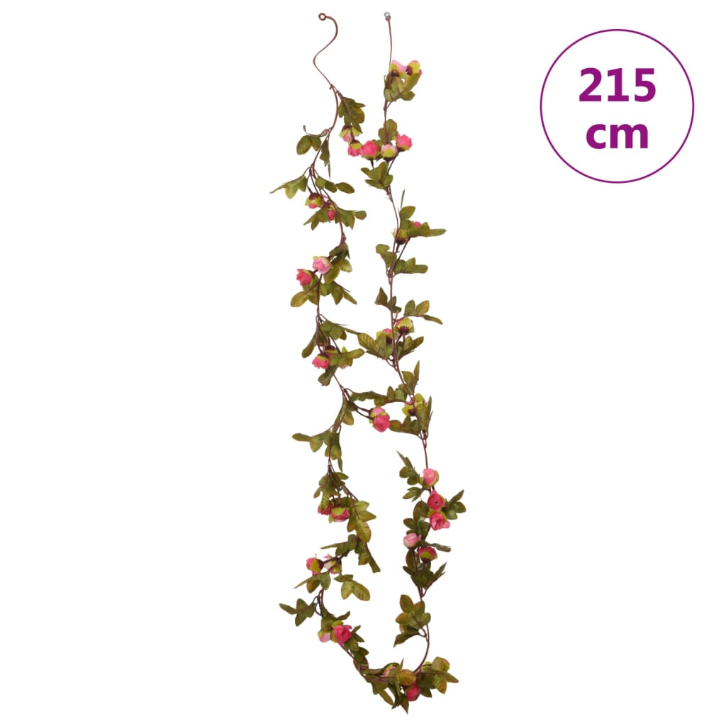 Christmas Flower Garlands 6 Pcs 215 Cm