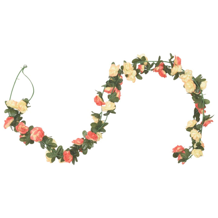 Christmas Flower Garlands 6 Pcs 240 Cm