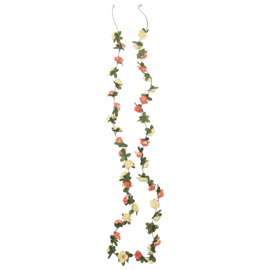 Christmas Flower Garlands 6 Pcs 240 Cm