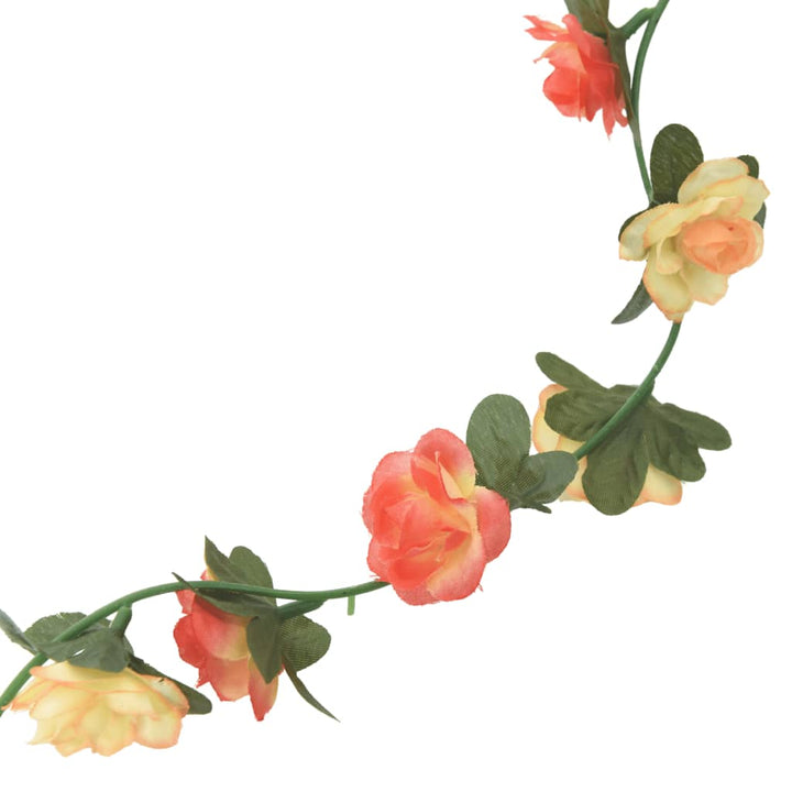 Christmas Flower Garlands 6 Pcs 240 Cm