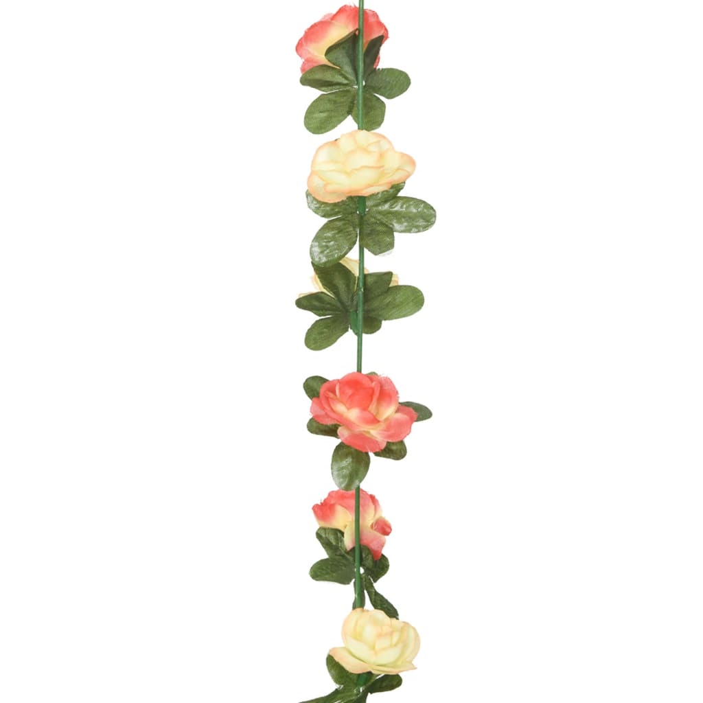 Christmas Flower Garlands 6 Pcs 240 Cm