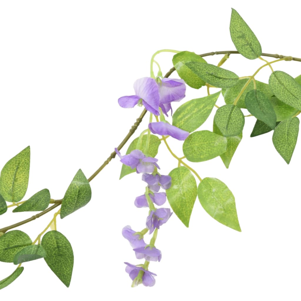 Christmas Flower Garlands 6 Pcs 200 Cm