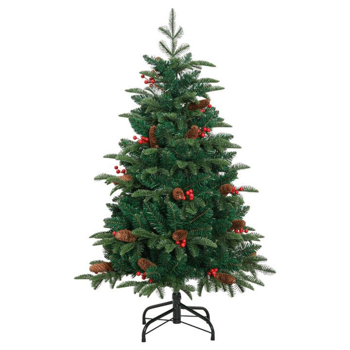 Artificial Hinged Christmas Tree With Cones And Berries