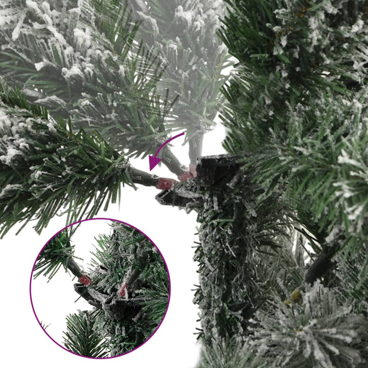 Artificial Hinged Christmas Tree With Flocked Snow