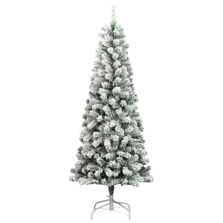 Artificial Hinged Christmas Tree With Flocked Snow