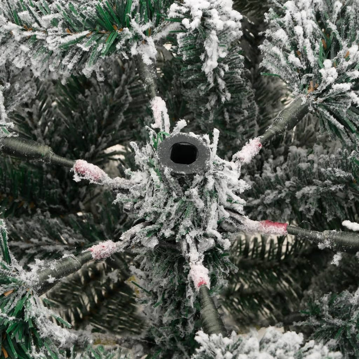 Artificial Hinged Christmas Tree With Flocked Snow