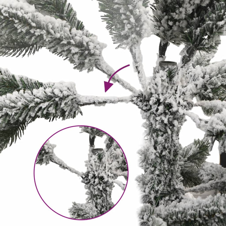 Artificial Hinged Christmas Tree With Flocked Snow