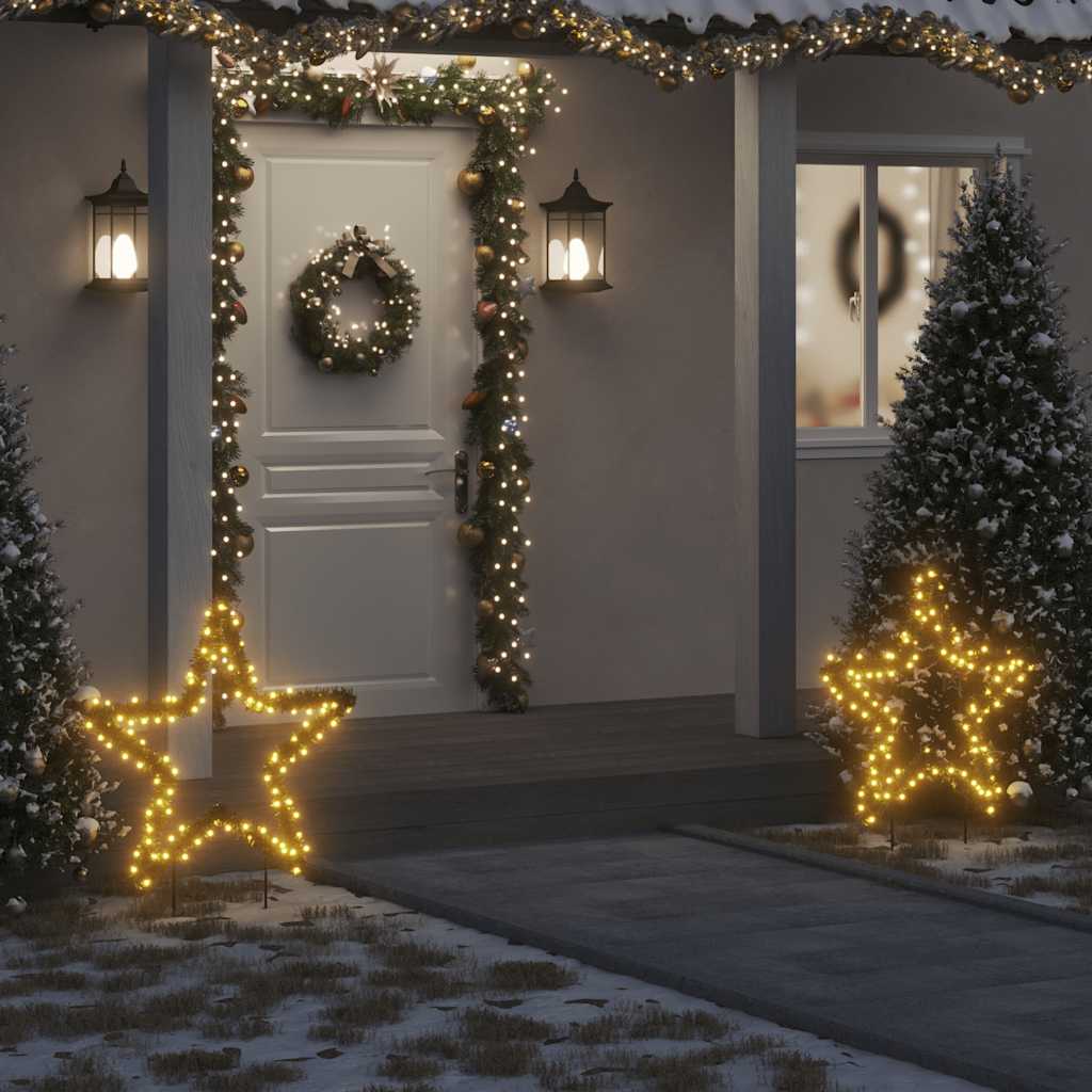 Christmas Light Decoration With Spikes Star 80 Leds 60 Cm