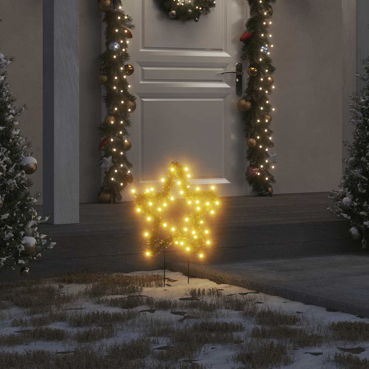 Christmas Light Decoration With Spikes Star 80 Leds 60 Cm