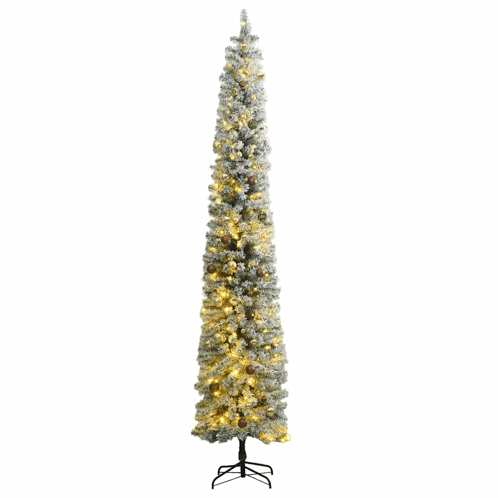 Slim Artificial Christmas Tree With Stand Pvc