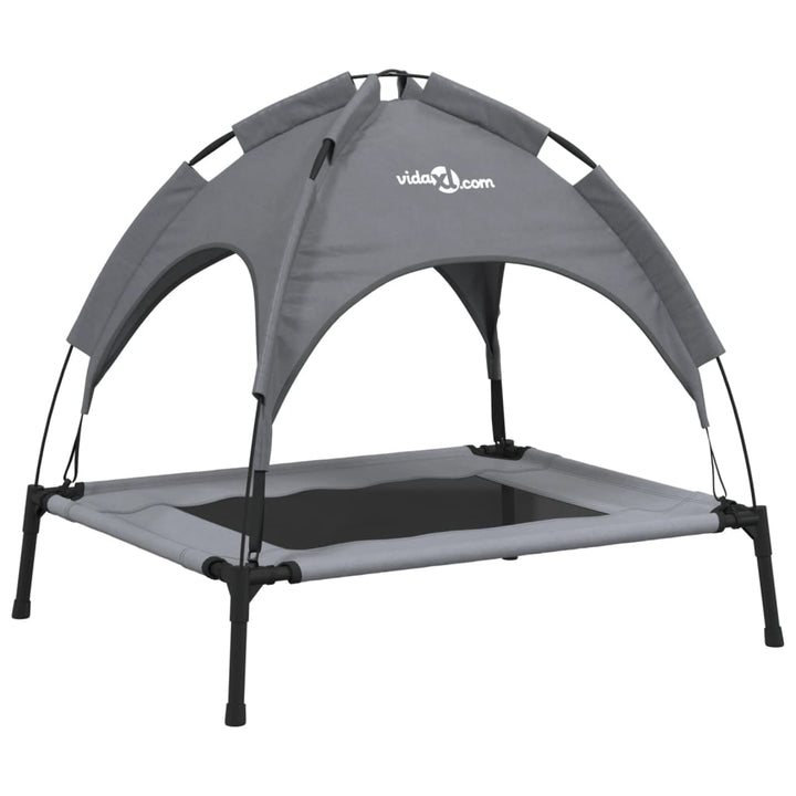Dog Bed With Canopy Anthracite Oxford Fabric And Steel