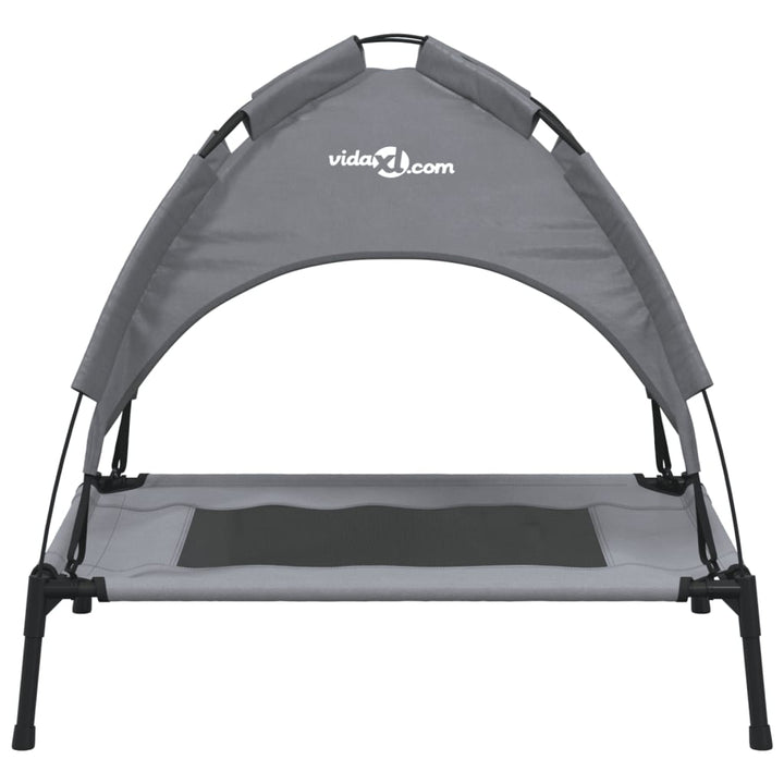 Dog Bed With Canopy Anthracite Oxford Fabric And Steel