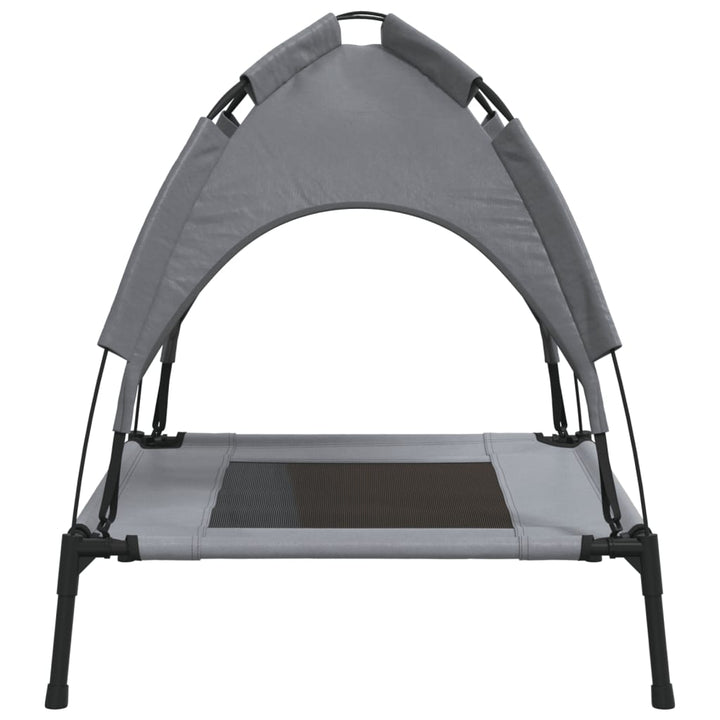 Dog Bed With Canopy Anthracite Oxford Fabric And Steel