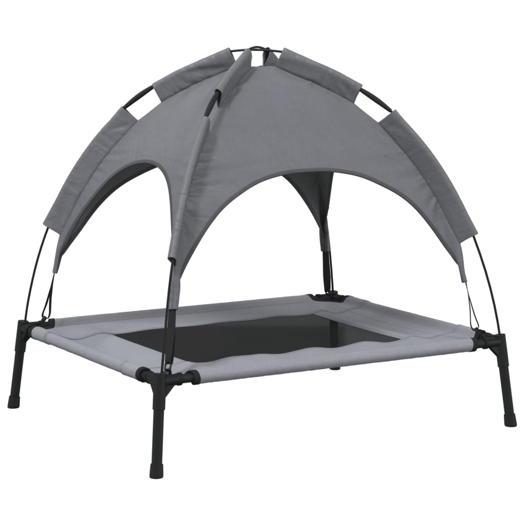 Dog Bed With Canopy Anthracite Oxford Fabric And Steel