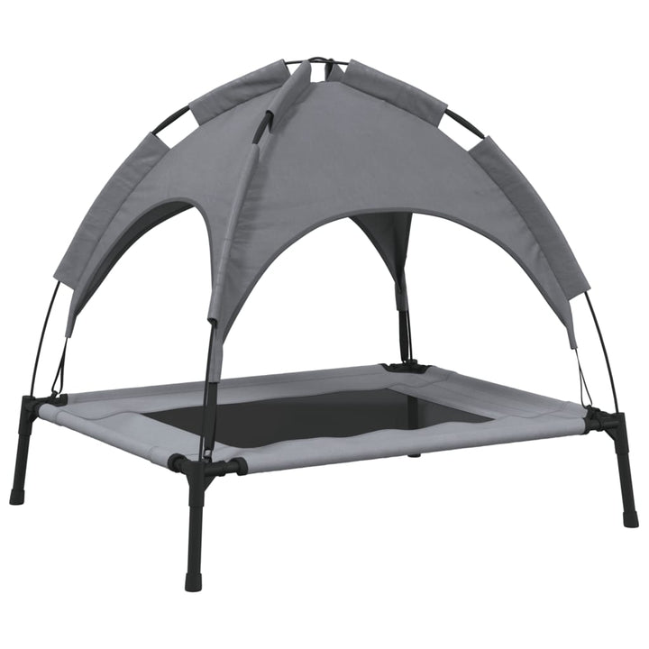 Dog Bed With Canopy Anthracite Oxford Fabric And Steel
