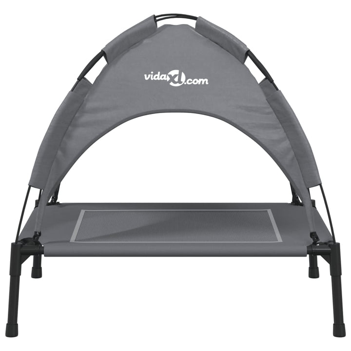 Dog Bed With Canopy Anthracite Oxford Fabric And Steel
